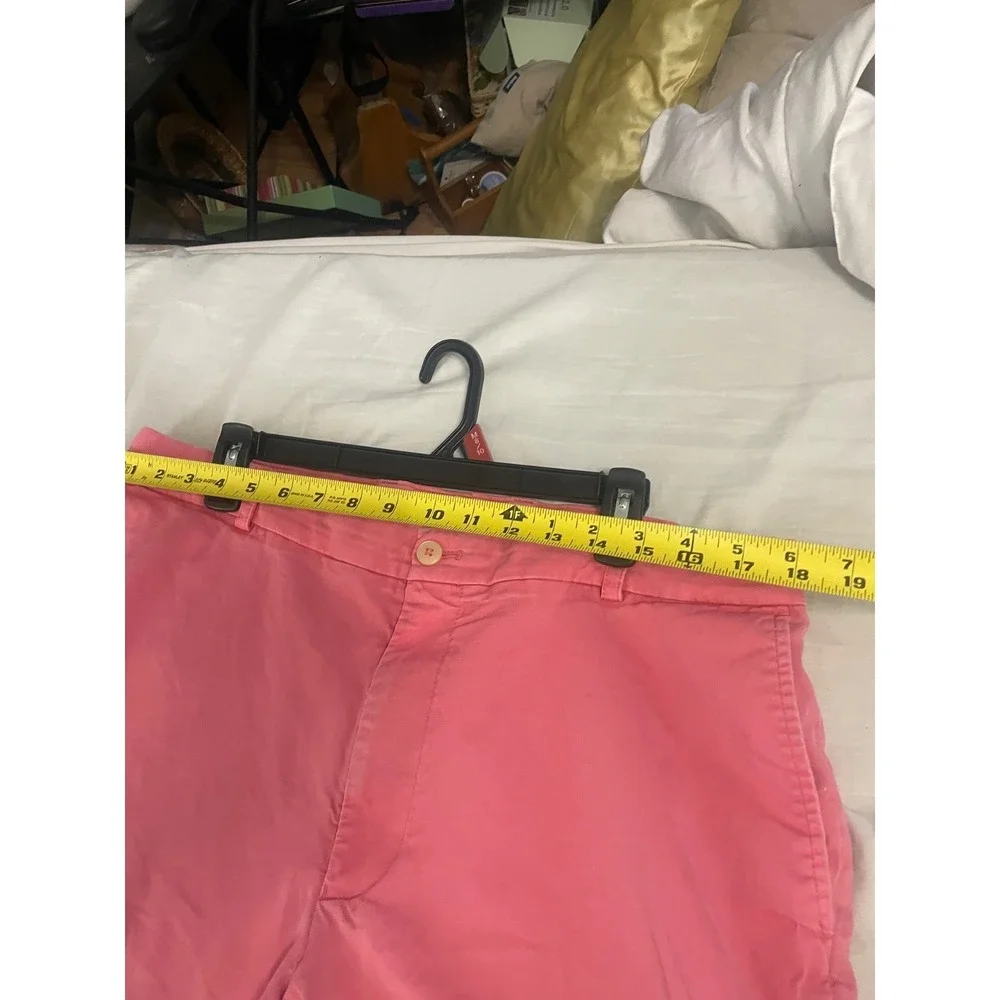 Southern Tide Shorts Mens 38 w Pink Chino Khaki Allen Fit Preppy Casual‎ Adult